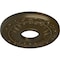 Ekena Millwork Nadia Ceiling Medallion (Fits Canopies up to 4 7/8"), 12 1/8"OD x 3 5/8"ID x 7/8"P, Brass CM12NABRS - alternate 3